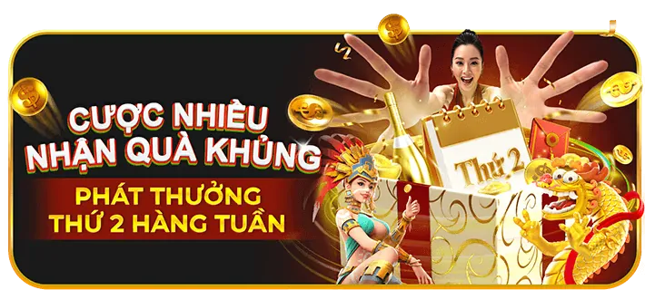 Hình ảnh khuyến mãi chào mừng thành viên mới, với biểu tượng gói quà và tiền thưởng lớn